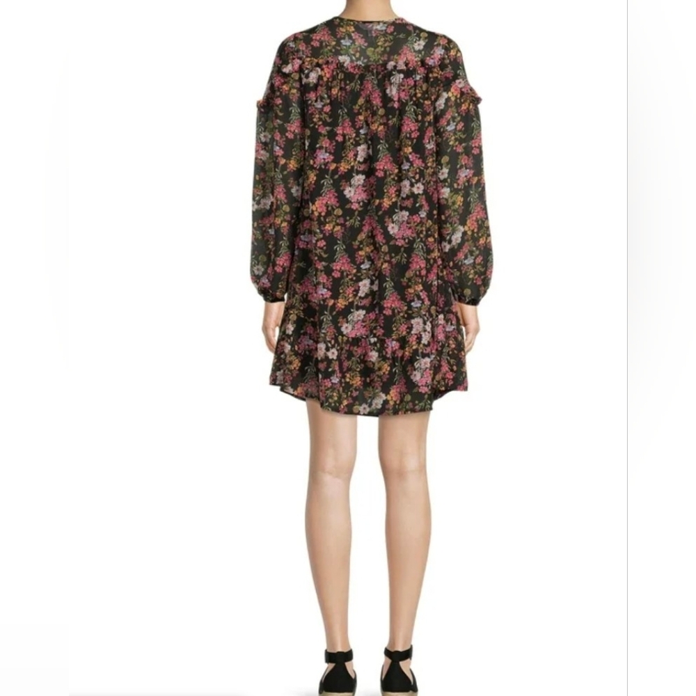 Floral Black Dress Size XL - Picture 4 of 4